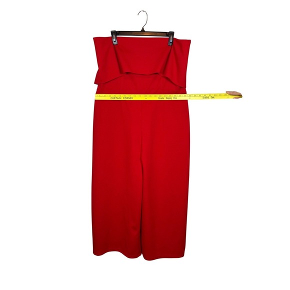 Dorothy Perkins Plus Size Red, Strapless, Cropped Jumpsuit, Plus Size 16 - Picture 7 of 12
